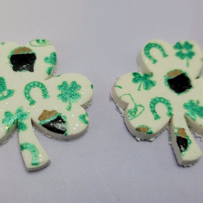 Shamrock earrings large b - Thumbnail 3