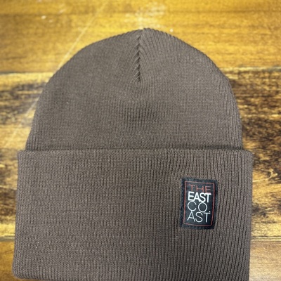 "who am i" beanie  u.p.s. brown