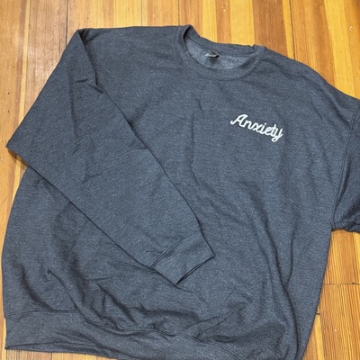 Anxiety grey crew 