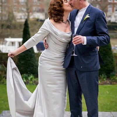 Elegant sheath sliver scoop mother of the bride/groom dress evening formal prom dress