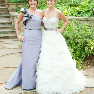 Elegant blue sheath mother of the bride/groom dress evening formal prom dress