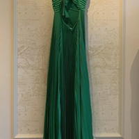 Sexy Green Long Pleated Prom Evening Dresses - Thumbnail 1