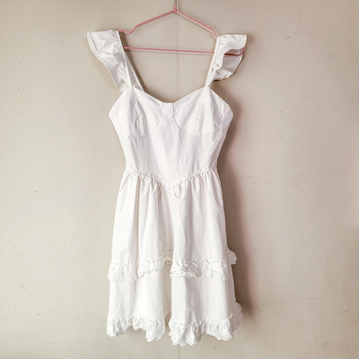 Tiered Ruffle Bustier Mini Dress