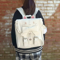 Harajuku Leather Cat Backpack - Thumbnail 1