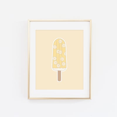 Fruity popsicle print (color options)