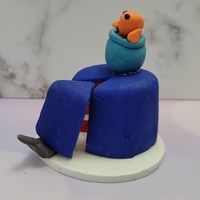 Blue and red cake - Thumbnail 1