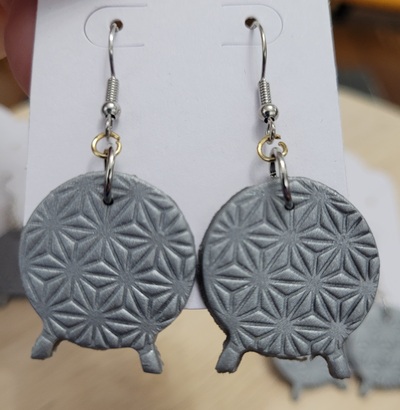Geodesic Sphere inspired earrings