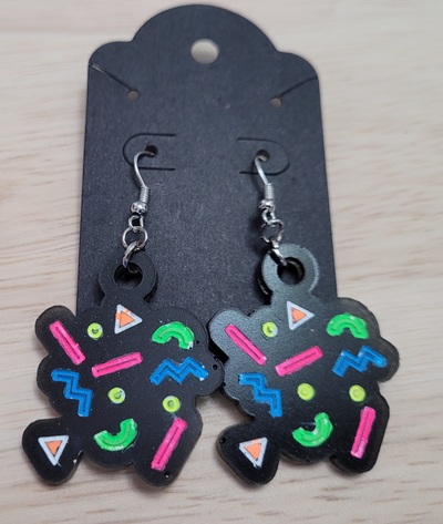 Retro Neon Earrings