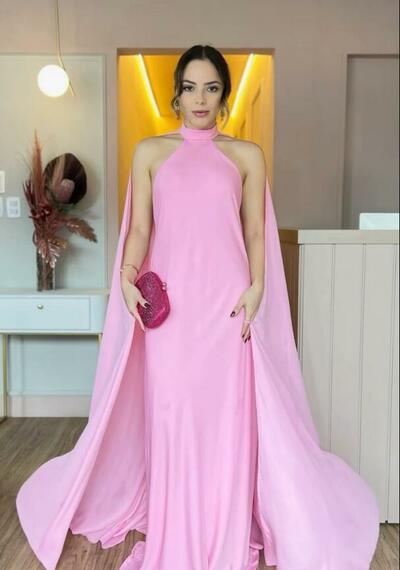 Elegant Pink Sheath Mother of the Bride/Groom Dress Evening Formal Prom Dress