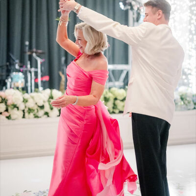 Elegant plus size off the shoulder mother of the bride/groom dress evening formal prom dress