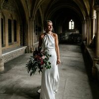 Chic Wedding Dress, Satin Bridal Dress Bridal Gown - Thumbnail 1