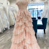 Gorgeous Off The Shoulder Long Split Corset Prom Dress with Sequin - Thumbnail 1