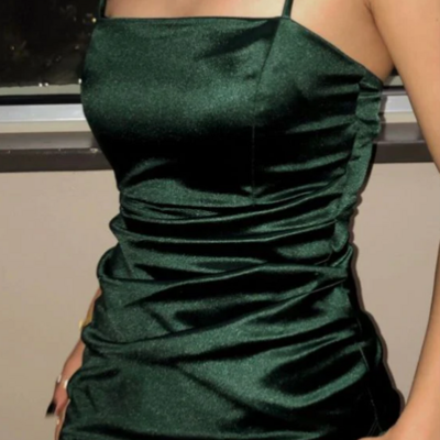 Sexy straps short green homecoming dresses
