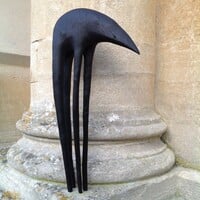 Wooden sculpture by Tach Pollard "CrowHorse III"  - Thumbnail 2