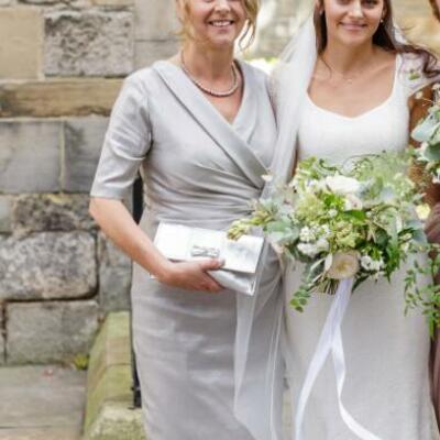 Elegant sheath silver tea-length mother of the bride/groom dress evening formal prom dress