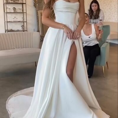 Elegant off the shoulder wedding dress bridal dress wedding gown
