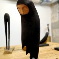 Wooden sculpture by Tach Pollard  "Taliesin"  - Thumbnail 3