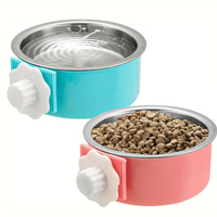 2pcs Stainless Steel Hanging Pet Feeding Bowl,  - Thumbnail 3