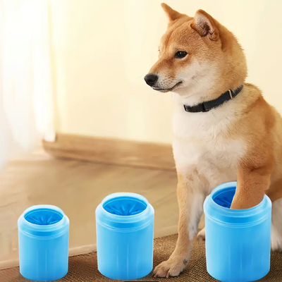 Easy-clean portable pet paw washer cup 