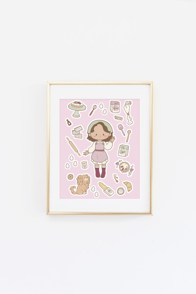 Fig Cutie Baking Print