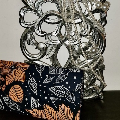 Ankara print large clutch