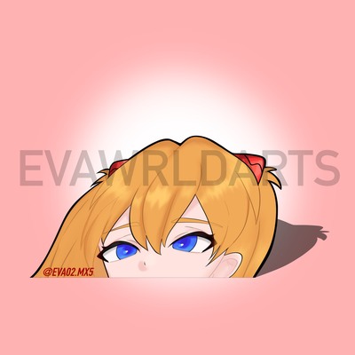 Asuka Peeker Sticker