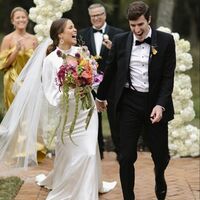 Simple Mermaid Wedding Dress, Open Back Satin Bridal Gown Wedding Gown - Thumbnail 2