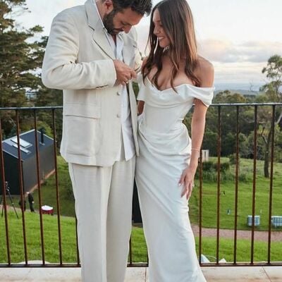 Simple sheath off the shoulder beach boho wedding dress bridal dress wedding gown