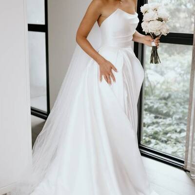 Elegant sheath boho beach wedding dress bridal gown wedding gown