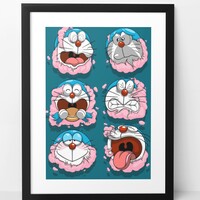 A3 Print by Dhani Barragan "Deconstructed Dora Chunks"  - Thumbnail 1