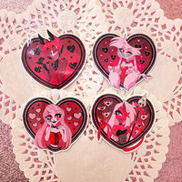 Mini Valentine's Hazbin Hotel Vinyl Sticker Set - Thumbnail 1