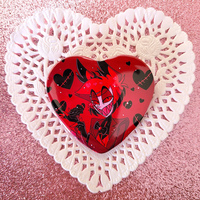 Valentine's Hazbin Hotel Heart Button Badges - Thumbnail 1