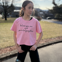 Believe You Can Crop Tee - Thumbnail 1