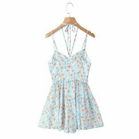 Fashionable and versatile design halter neck strappy suspender skirt pants - Thumbnail 1