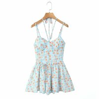 Fashionable and versatile design halter neck strappy suspender skirt pants - Thumbnail 2