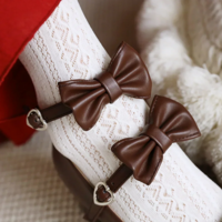Japanese Style Sweet Bow Lace Kawaii Shoes - Thumbnail 2