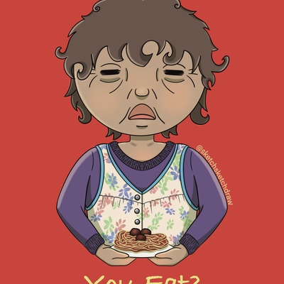 You eat? vinyl sticker 