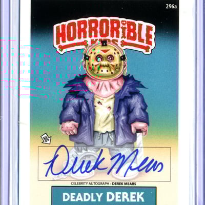 Horrorible kids derek mears - celebrity auto card
