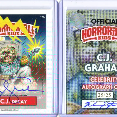 Horrorible kids c.j. graham - celebrity auto card