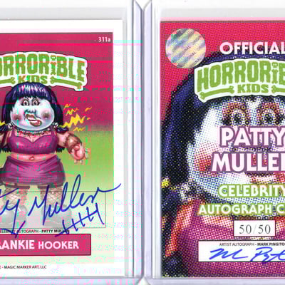 Horrorible kids patty mullen - celebrity auto card