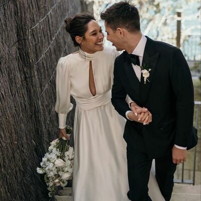 Sexy sheath long sleeve beach boho wedding dress bridal gown wedding gown