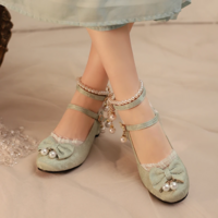 Elegant Pearl-Adorned High Heels for Women - Thumbnail 2