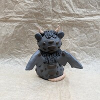 Opossum Dragon Sculpture Polymer Clay Figurine  - Thumbnail 2