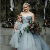 Unique Ball Gown Tulle Puffy Beach Boho Wedding Dress Bridal Gown Wedding Gown - Thumbnail 1