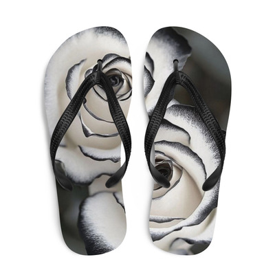 Rose Frabic Flip-Flops 