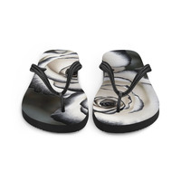 Rose Frabic Flip-Flops  - Thumbnail 3