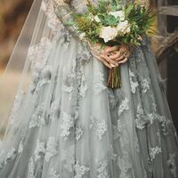 Plus Size Ball Gown Lace Appliques Wedding Dress Bridal Gown Wedding Gown - Thumbnail 2