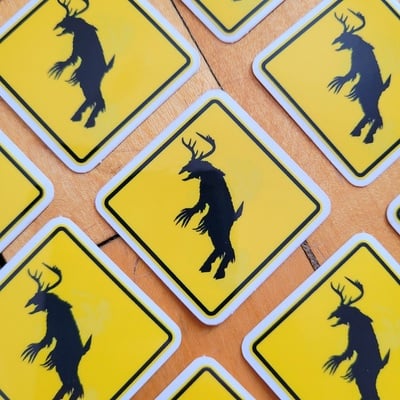 Cryptid Crossing 1.5" Transparent Sticker