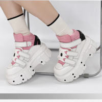 Edgy Punk Style Women’s Sneakers - Thumbnail 1