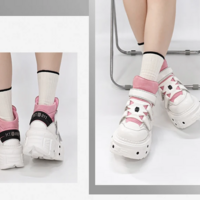 Edgy Punk Style Women’s Sneakers - Thumbnail 2